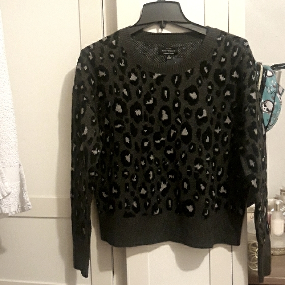 Lucky Brand Sweaters - Lucky Brand Animal Print Sweater Cheetah Leopard Small
